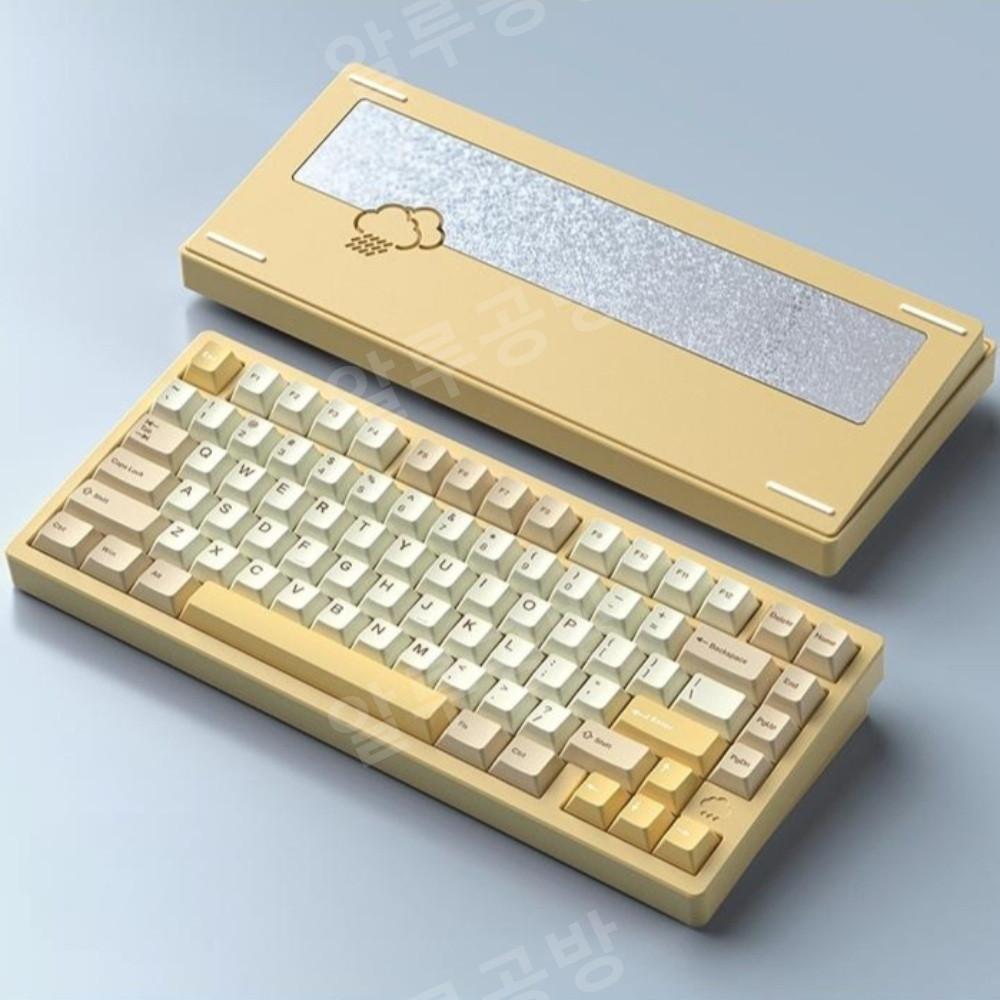 레이니75 키보드 WOB Rainy75 옐로우 wob축 상옵