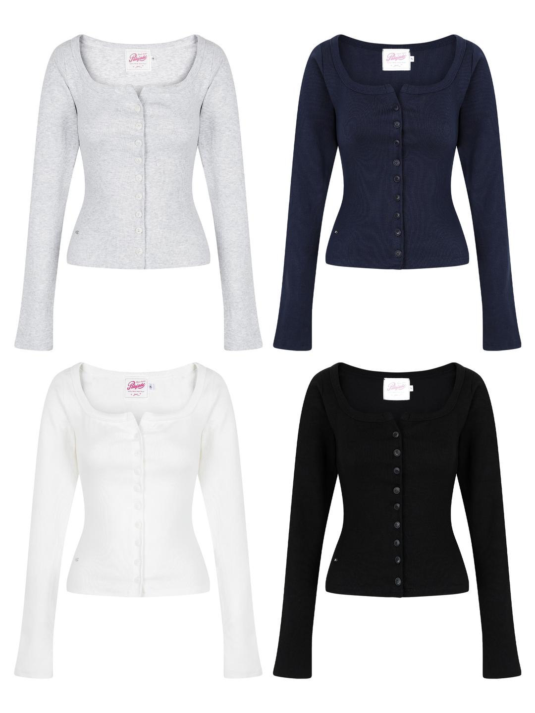 Button Long Sleeve Top