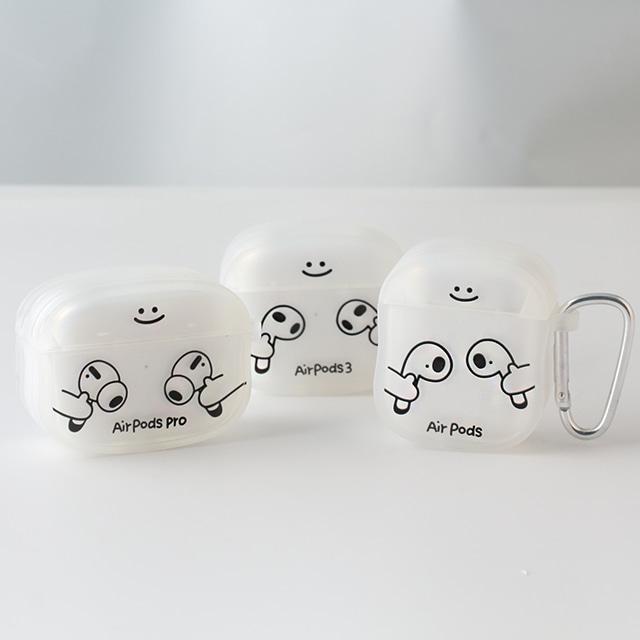 [전기종] 반투명 이어폰 에어팟케이스 프로 3세대 1세대 2세대 사과 로고