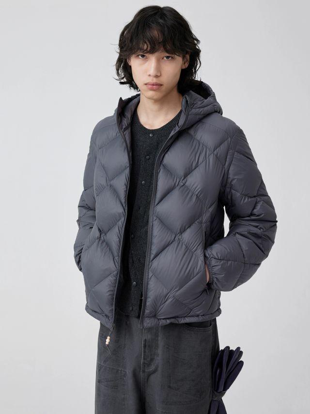 Simple Project Hooded Down Jacket (3컬러)