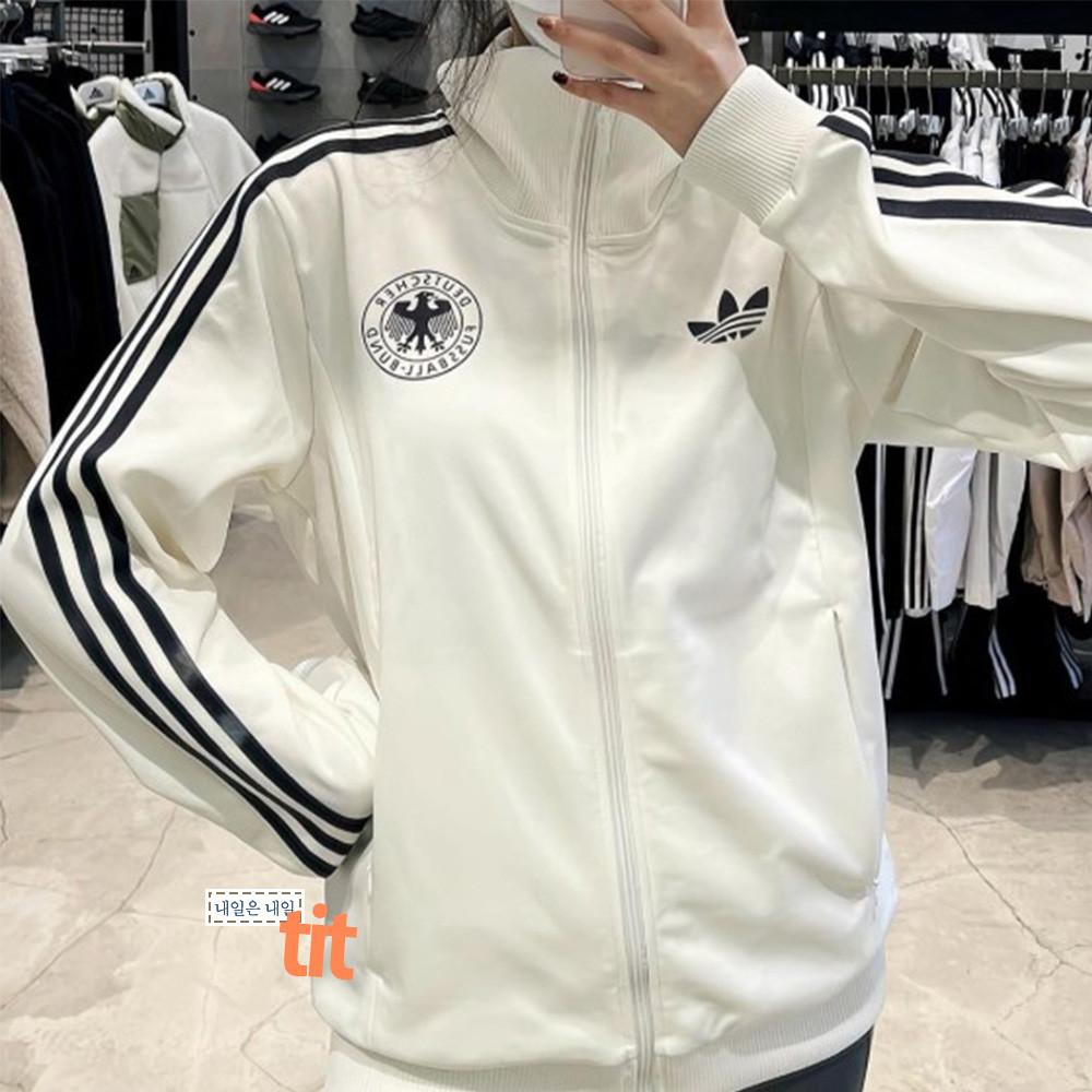 아디다스 독일 베켄바우어 트랙 탑 져지 자켓 오프 화이트 IU2100