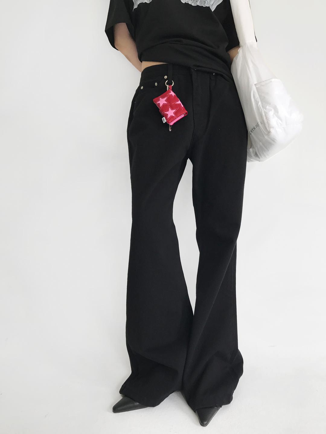 SOUND FLARE BOOTS CUT PANTS_BLACK (2C)