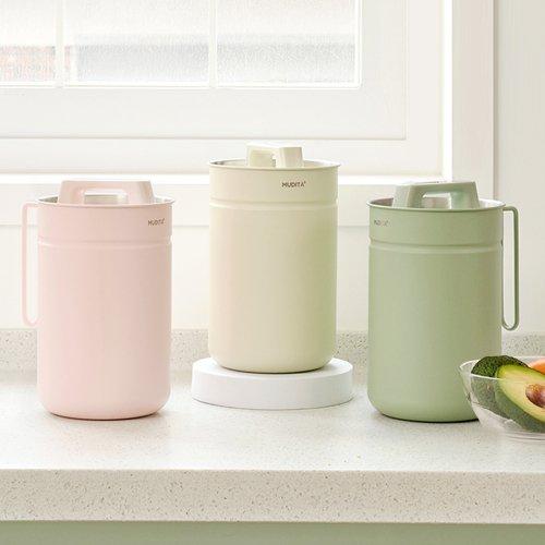 304 스텐 진공 음식물 쓰레기통 2.8L