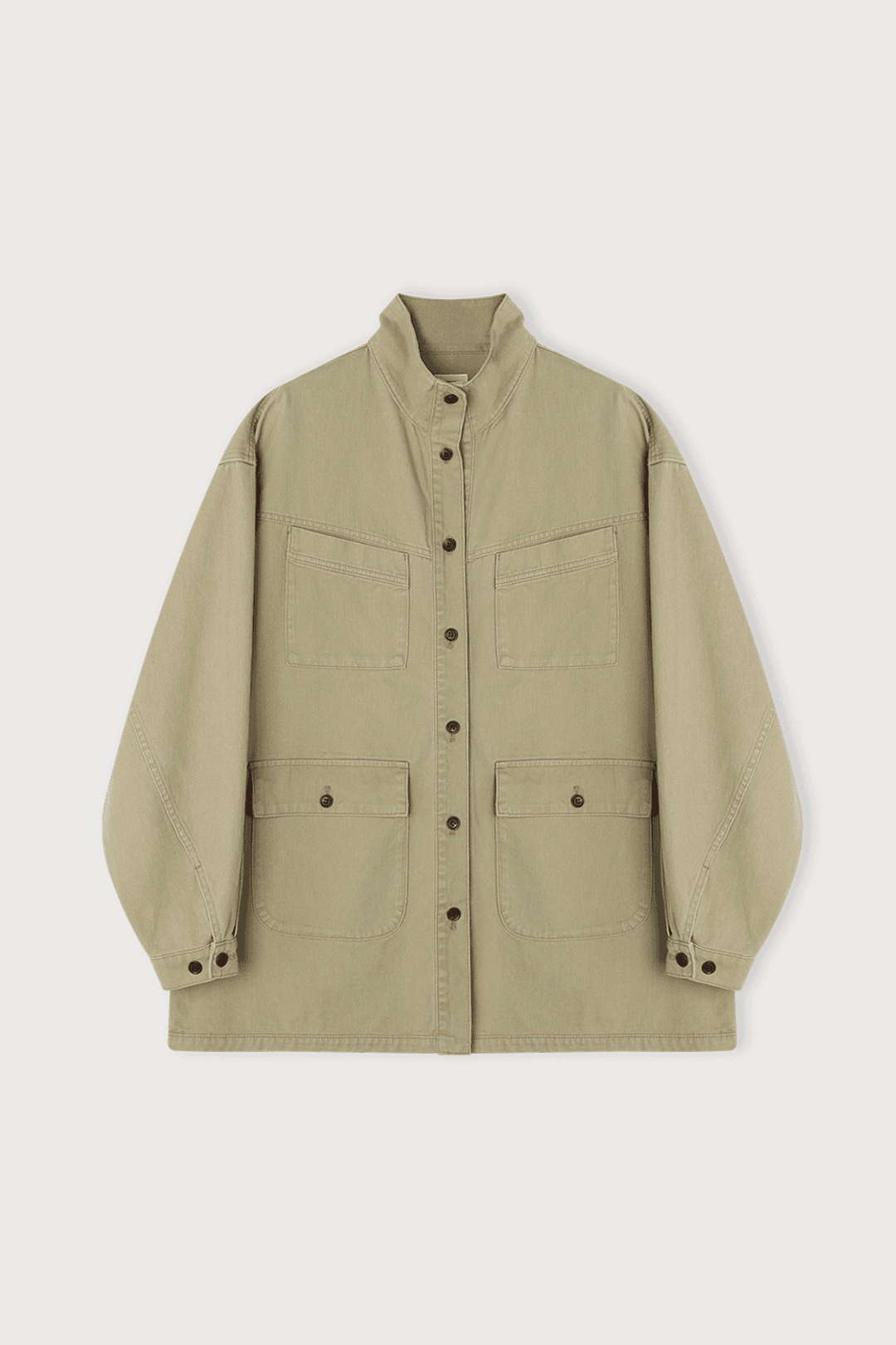 HIGH NECK DENIM JACKET