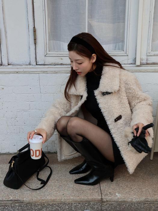 [유주 PICK] 25FW 호주산 양모 시어링 하프자켓