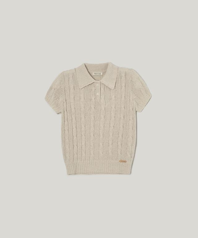 PVIL Cable Tennis Knit(Sand)