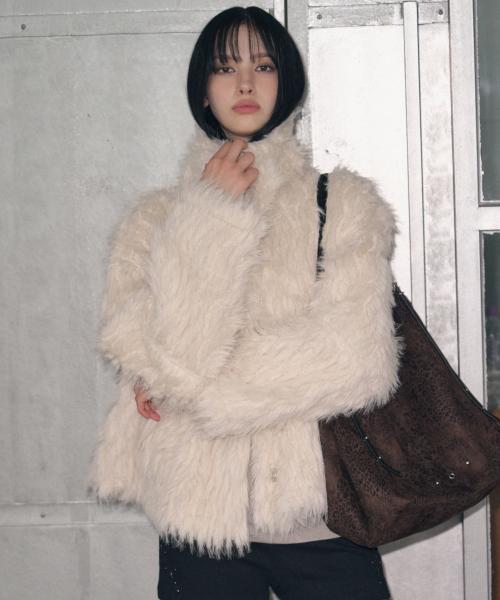 리버시블 시어링 퍼 자켓 [CREAM]