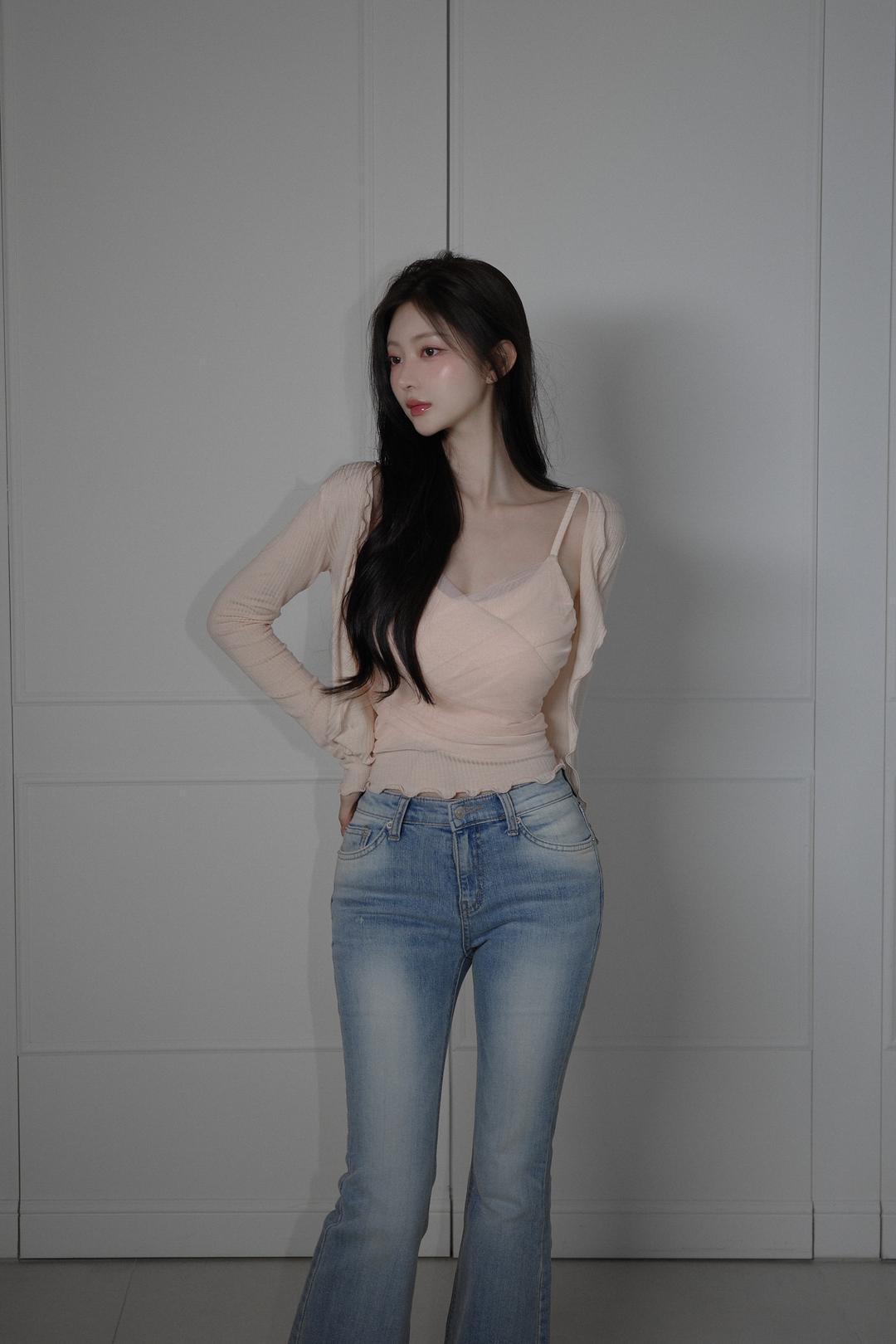 잔느 [당일발송] 분위기갑✨ 쉬폰 나시 가디건 세트