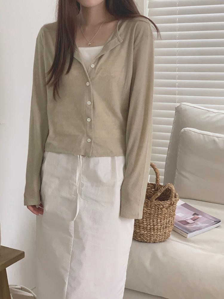 Eco linen cardigan