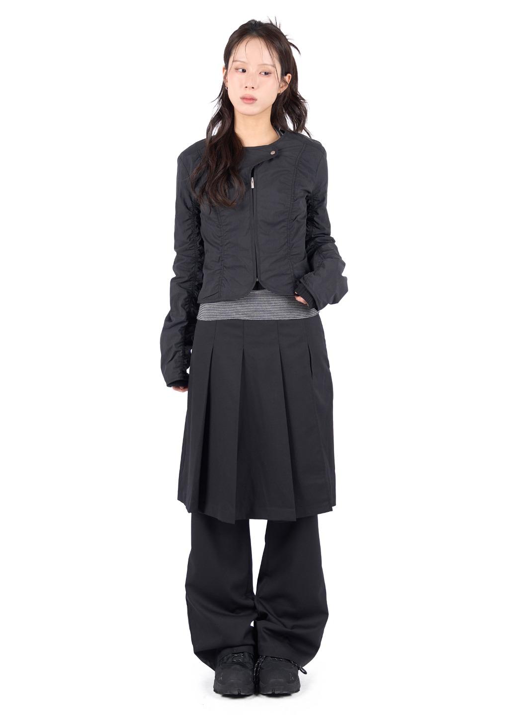 FLARE PLEATS SKIRT PANTS