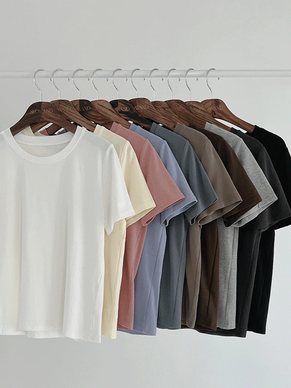 [베스트재입고/무료배송] only. 모이스쳐 촉촉핏 반팔티셔츠 - 10 color