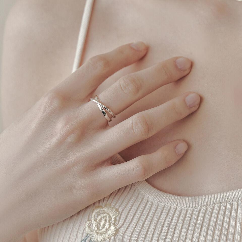 [silver925][태연 레드벨벳 조이 착용] vera cross ring