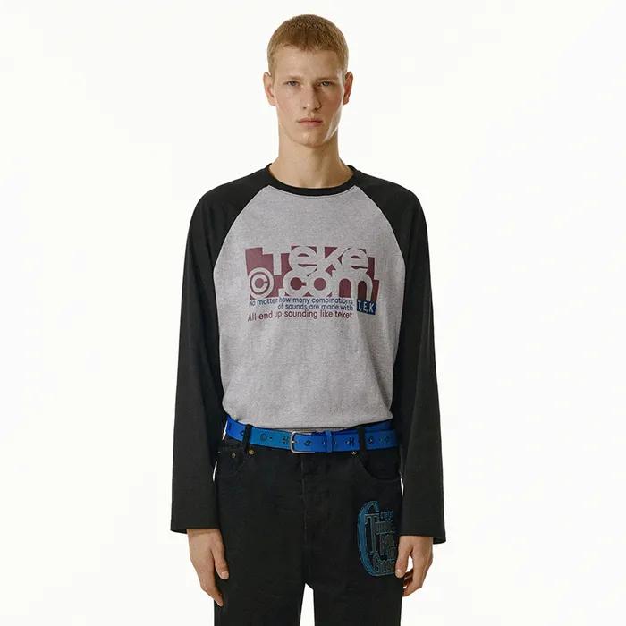 Folder L/S Tee Melange Gray