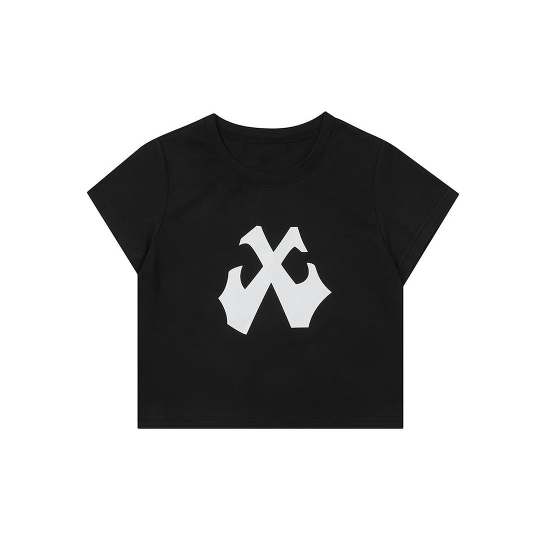 엘이이와이 스카치 로고 크롭 티셔츠 | 후루츠패밀리