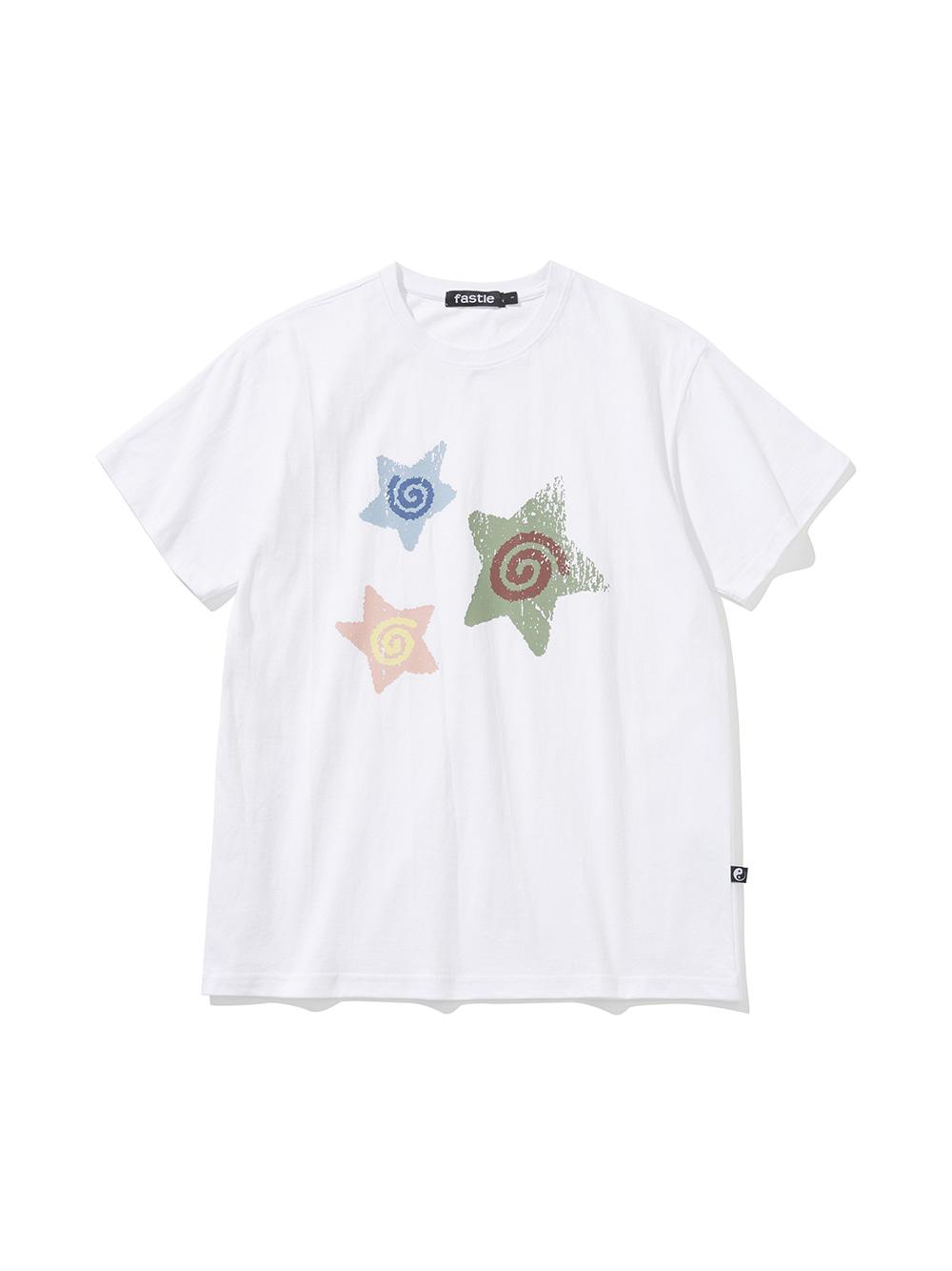 Spin Star Tee White