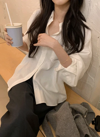 기모 코튼 셔츠 3color