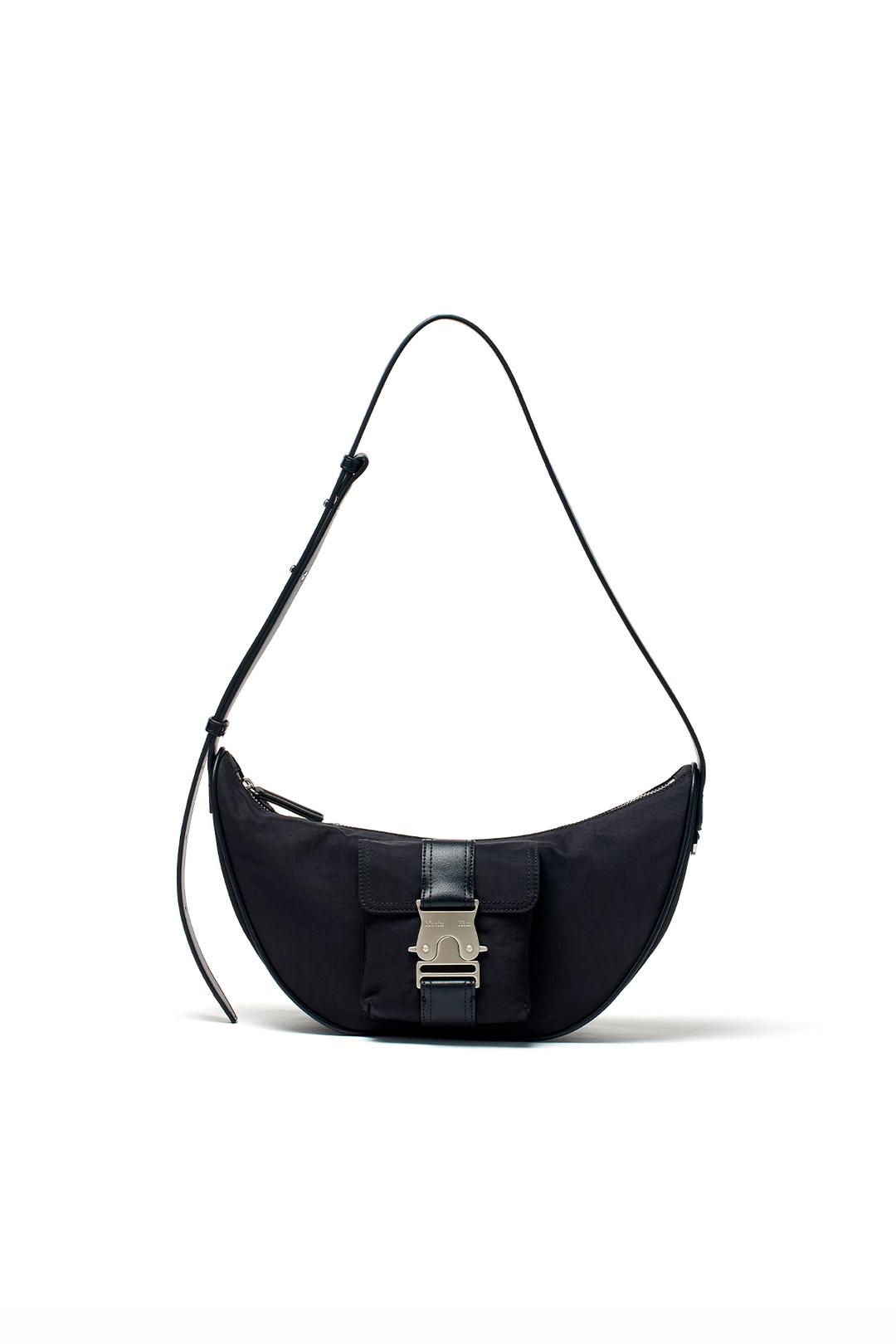BUCKLE HOBO BAG IN BLACK
