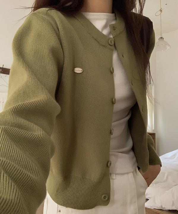 리얼코코 [단독] [라운드&브이넥✨/+L사이즈/made] 맬리 팬던트 니트 가디건