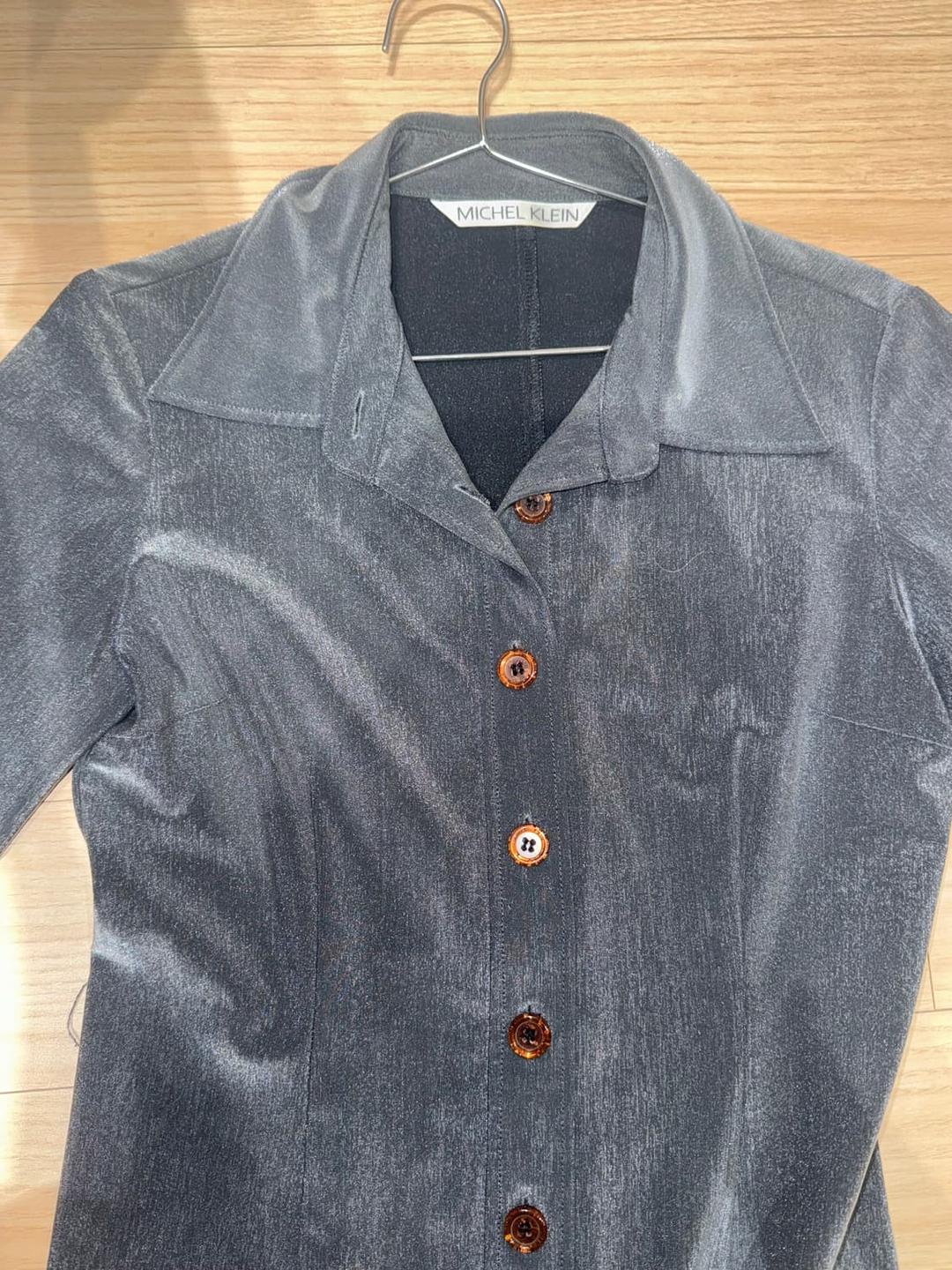 Michel Klein 메탈릭 그레이 원피스 | 후루츠패밀리