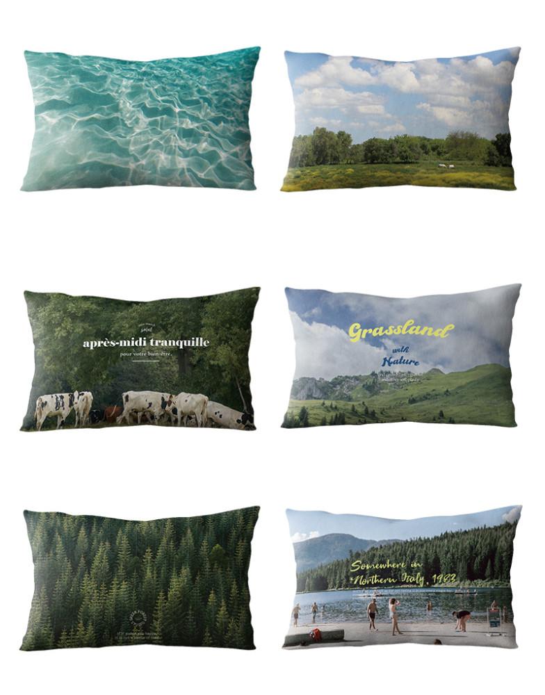 자연 포토 먼지없는 항균 레터링 베개커버 자연시리즈 50X70 13종