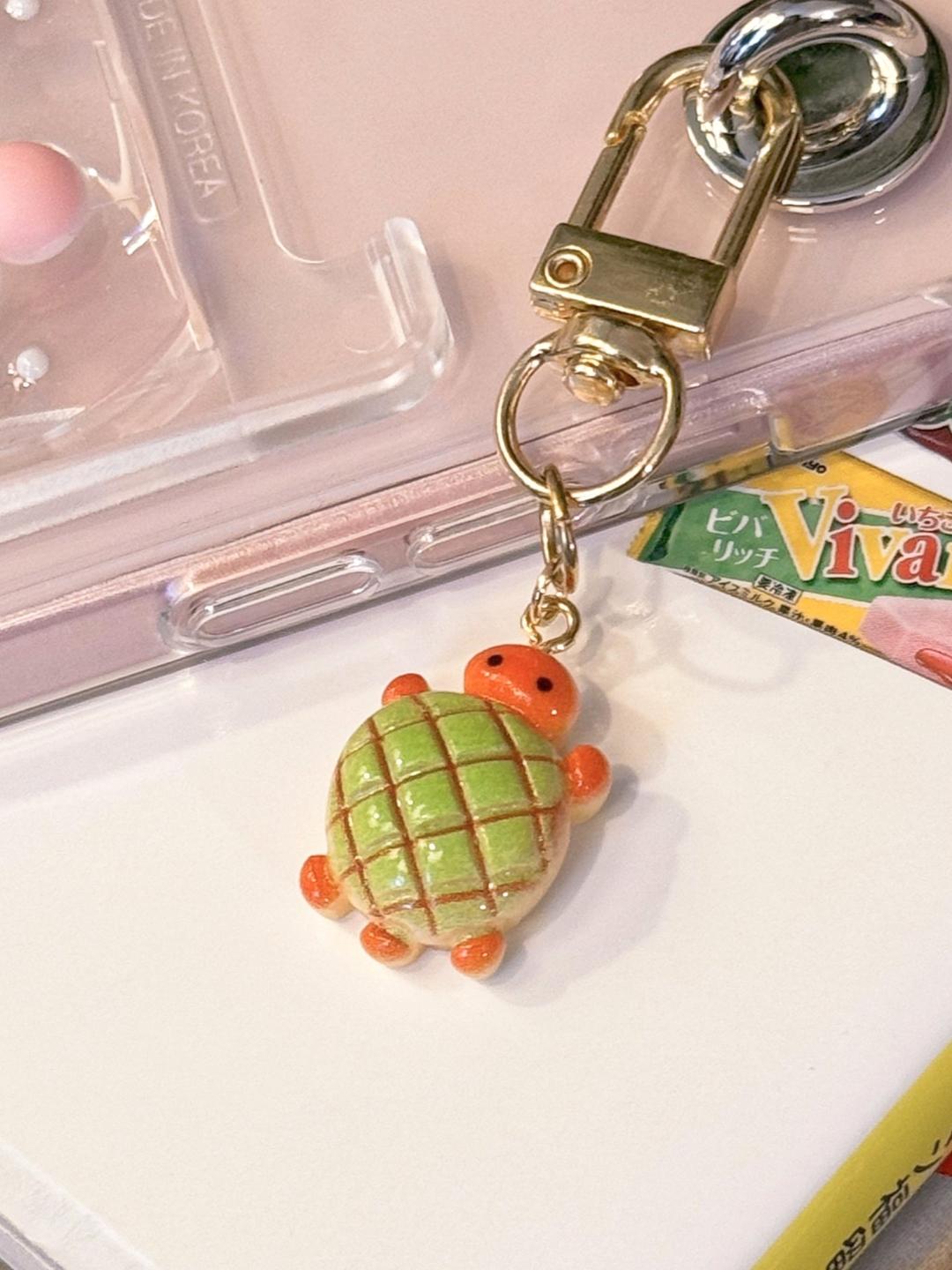메론빵 거북이 키링