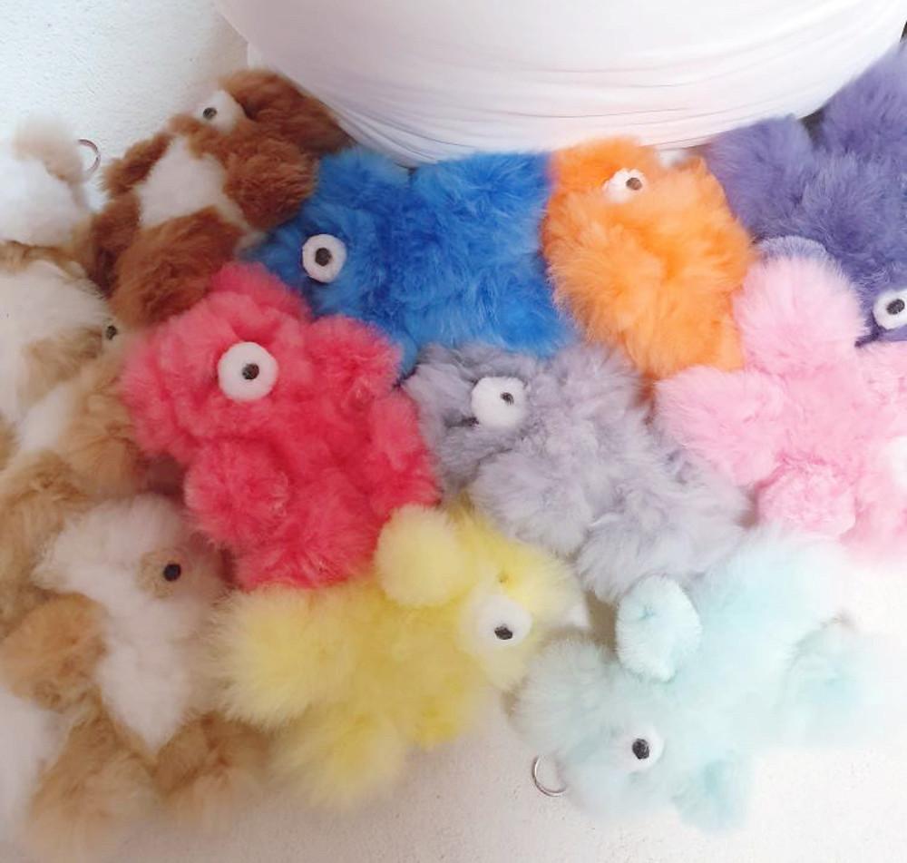 페루 알파카곰돌이 키링 파스텔컬러 20cm 도매