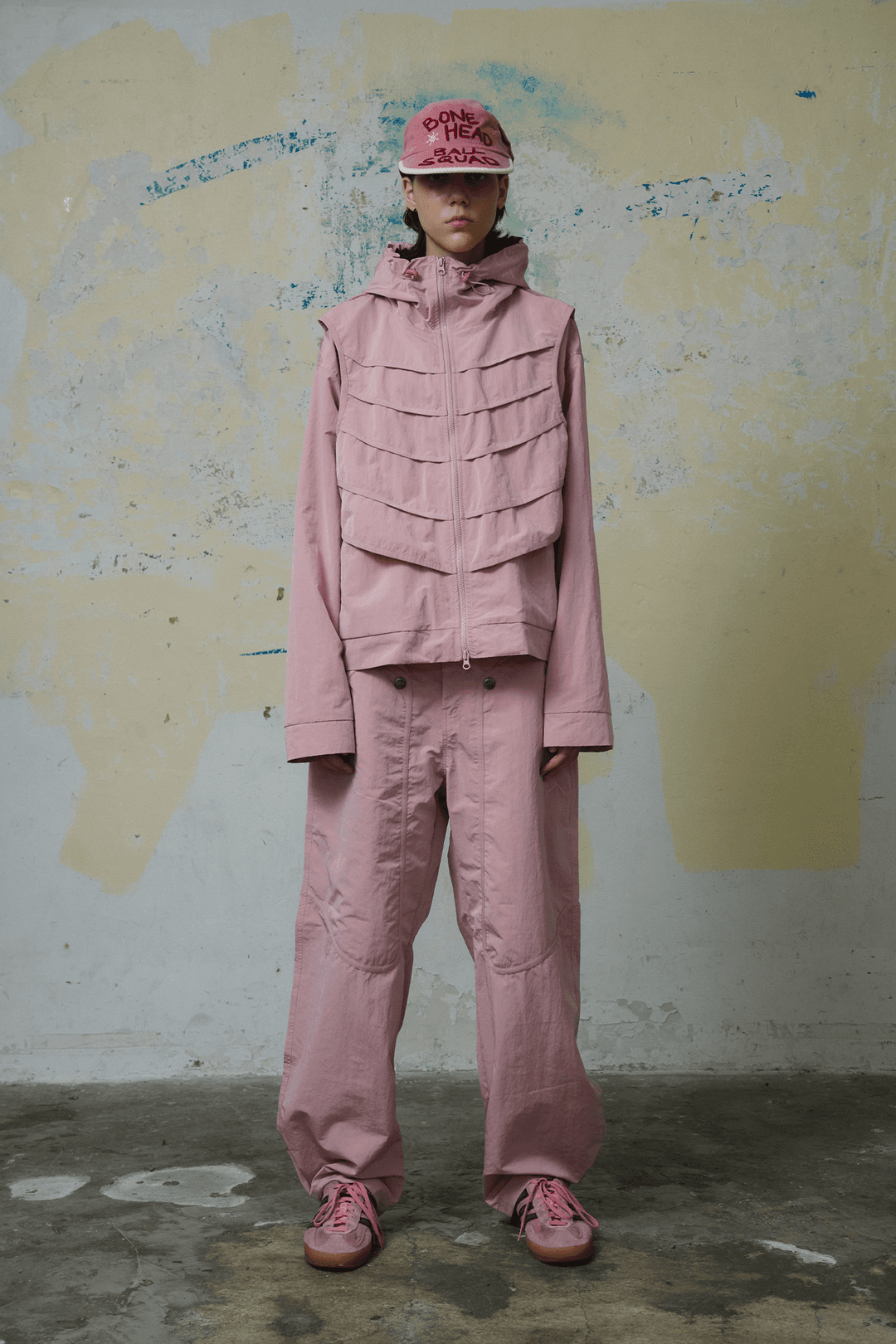 CATCHER'S ARMOR WINDBREAKER JACKET (PINK)