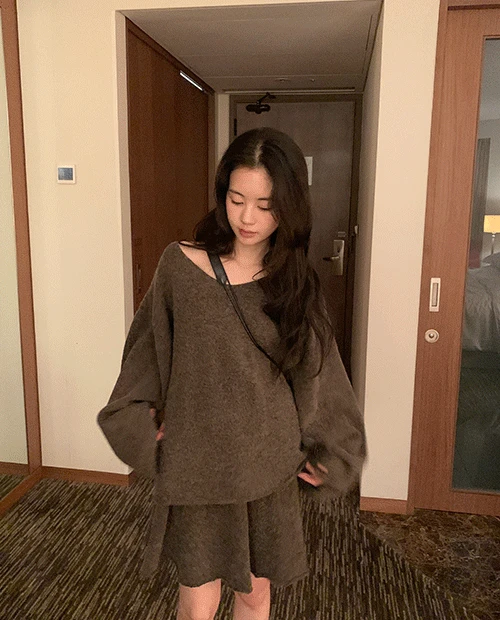 wool knit set up / 4color