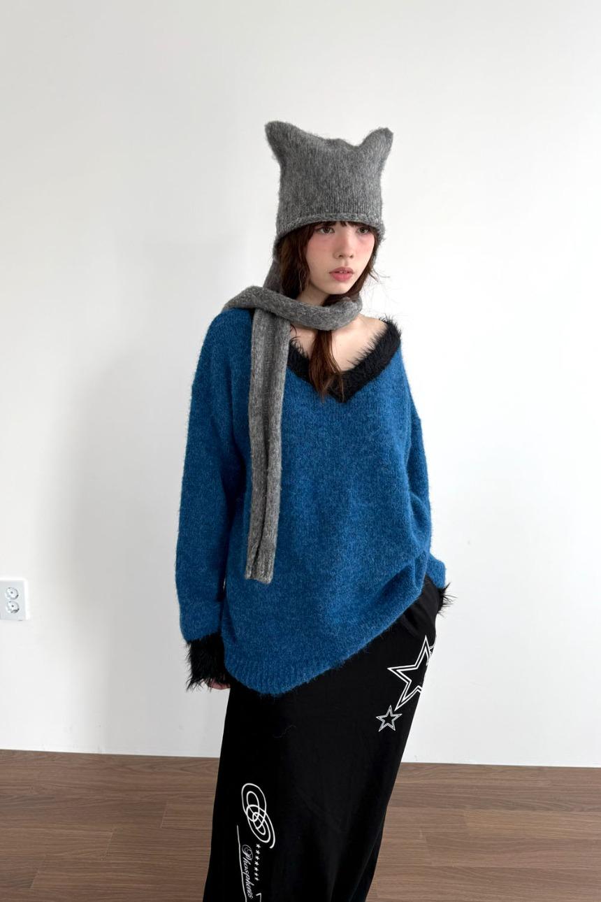 seam tone v knit (2color)