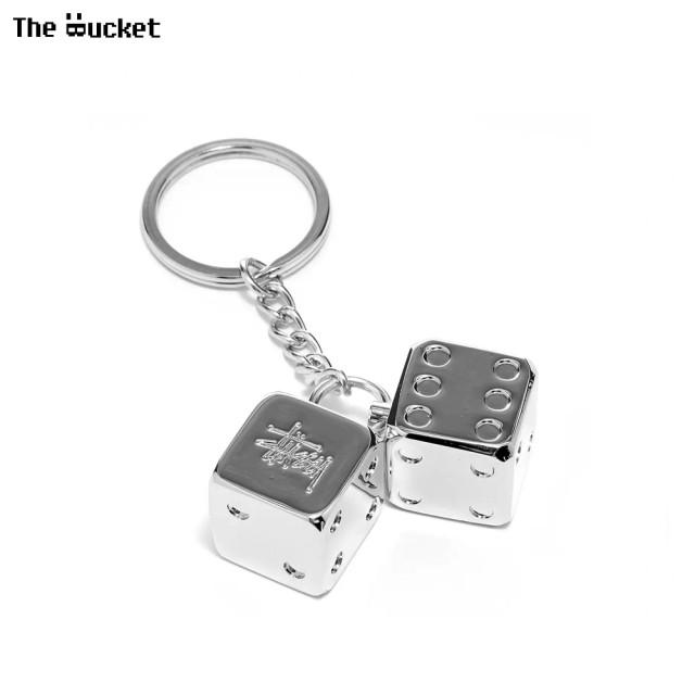 스투시 메탈 주사위 키링 STUSSY METAL DICE KEY CHAIN