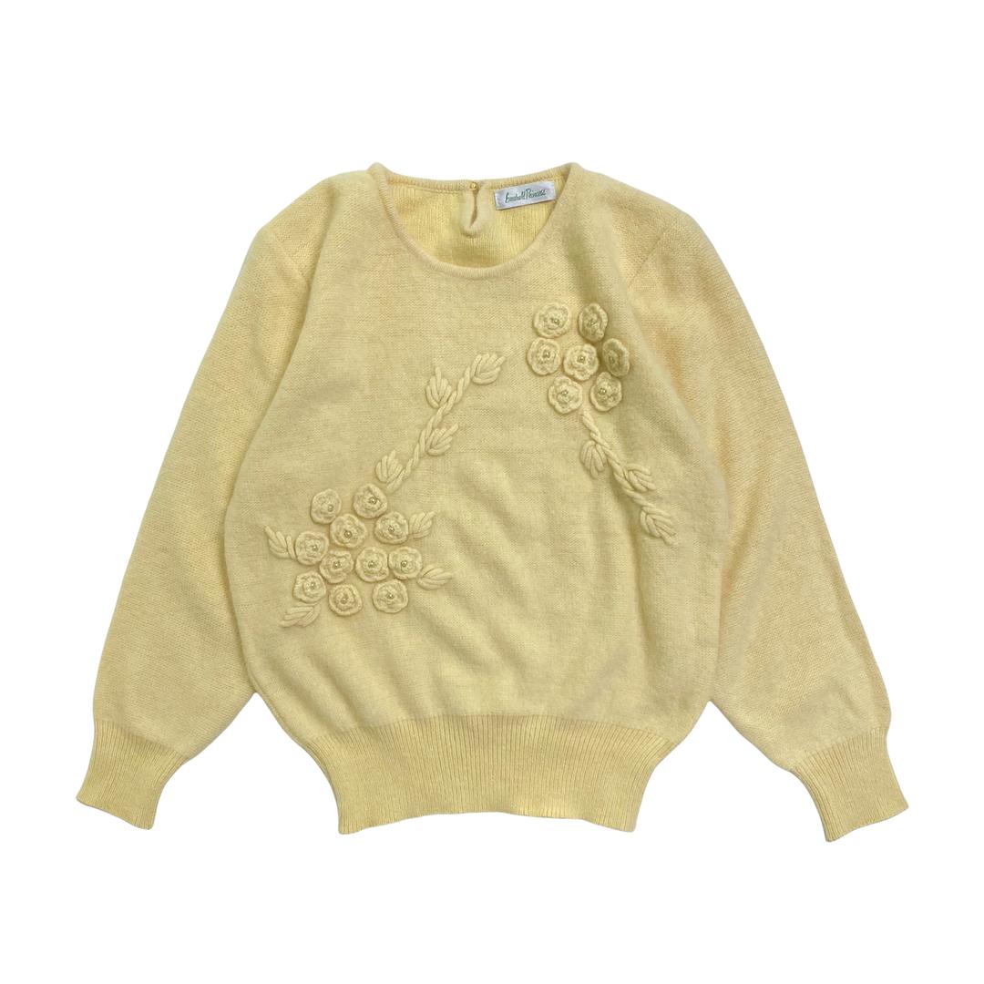 Light yellow angora sweater