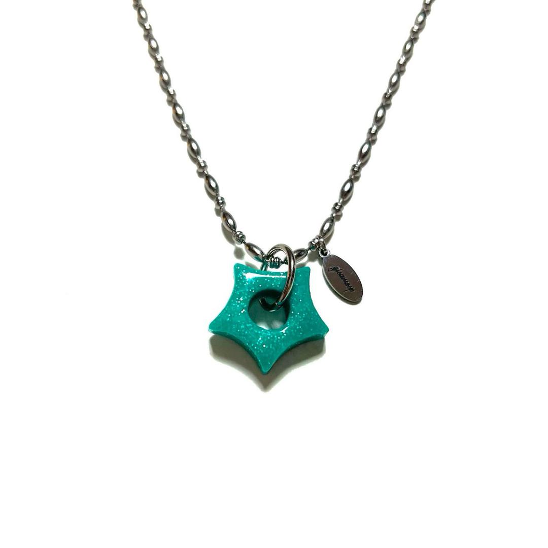 gleaming little star necklace <mint pearl>