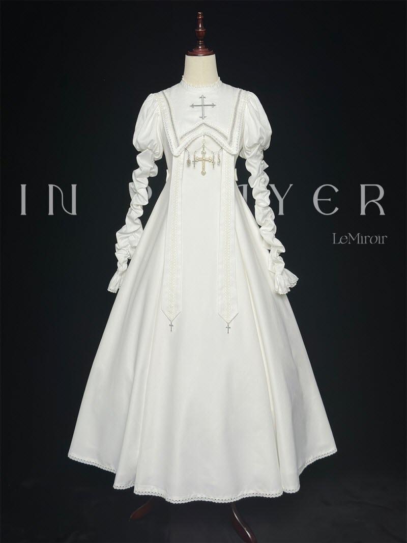 LeMiroir -A Prayer in the Moonlight- 2023 Version Gothic Lolita OP Dress