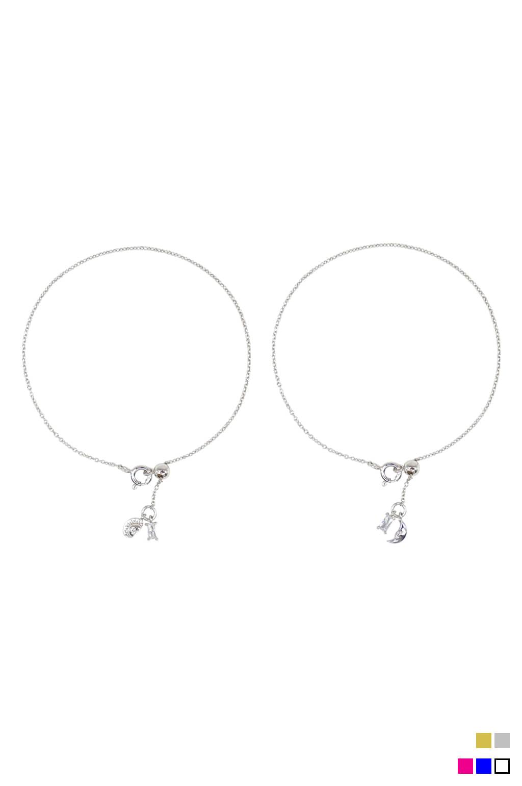 [에스파 윈터 착용]사각 큐빅 슬라이드 팔찌