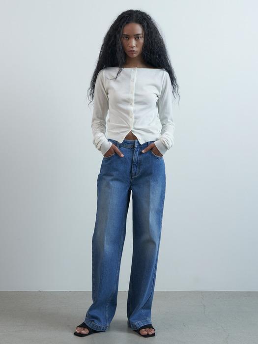 BOSSA STRAIGH JEANS (BLUE)