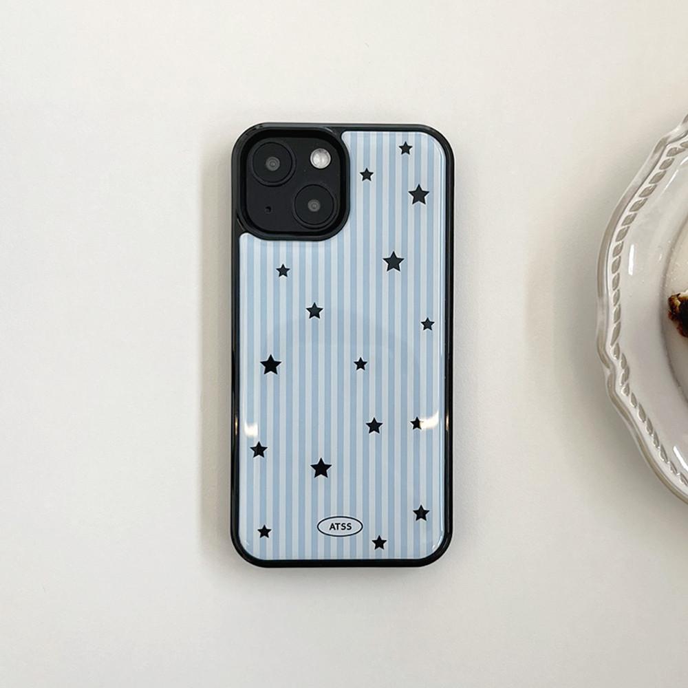 스트라이프 별 에폭시 범퍼케이스 아이폰 케이스