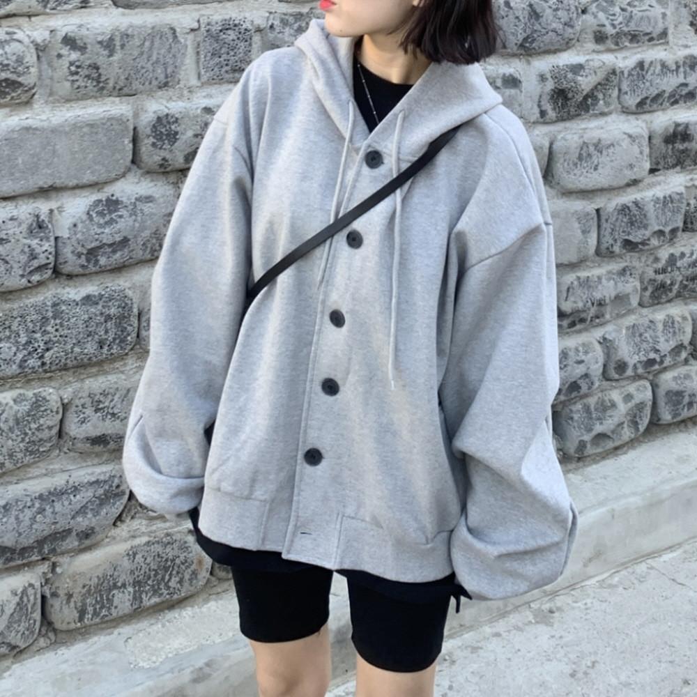 [남녀공용] 세린 버튼 후드 (3 color)