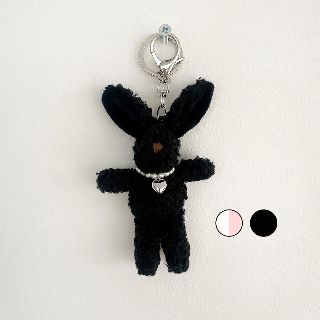 하트 목걸이 버니 토끼 인형 키링 진주 목걸이