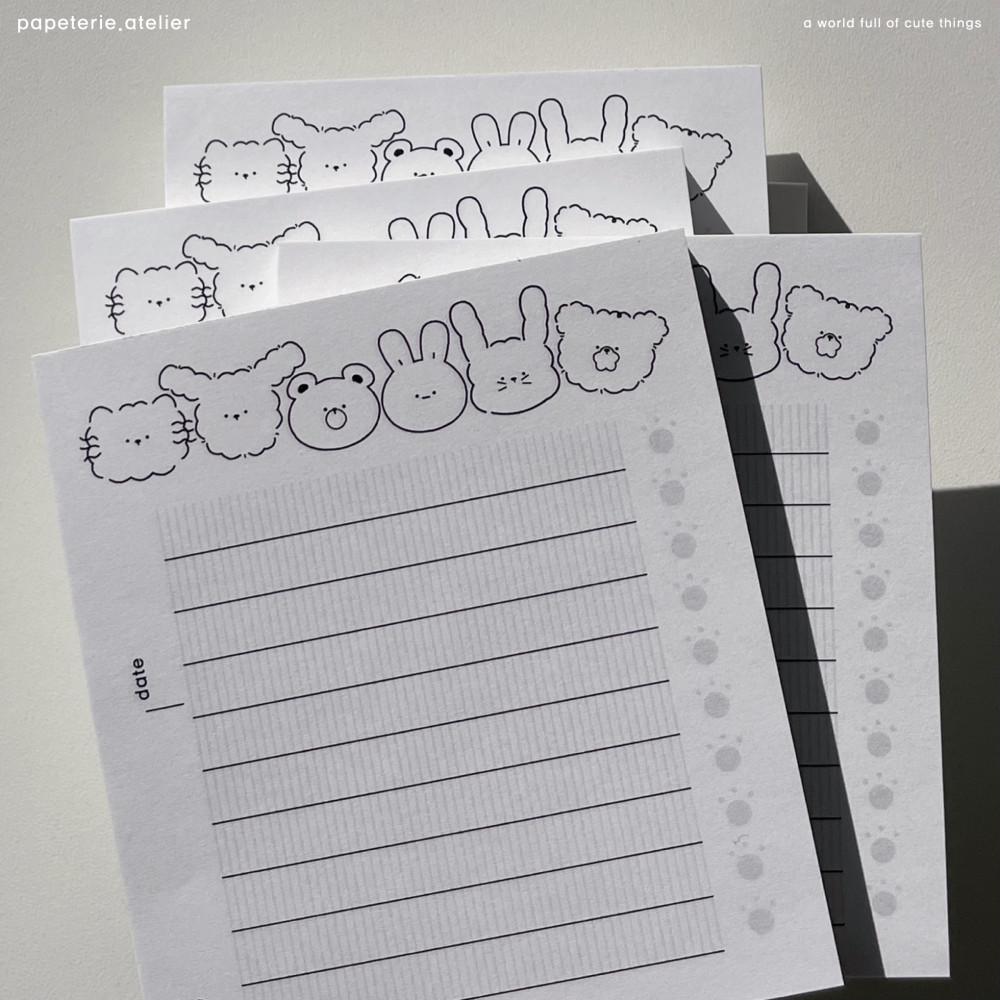 PAPE world check list memo pad 메모지 떡메모지 떡메 체크리스트