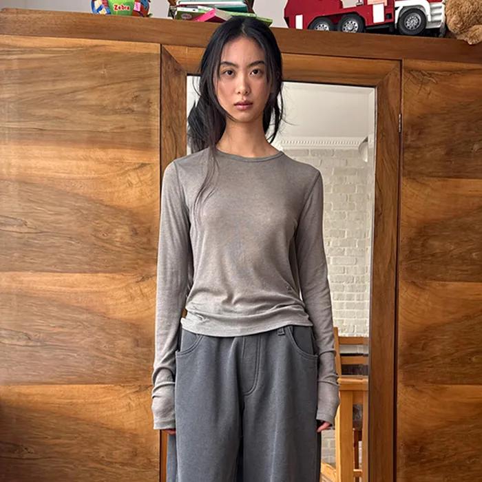 [2nd] WOOL BASIC TEE (grey)