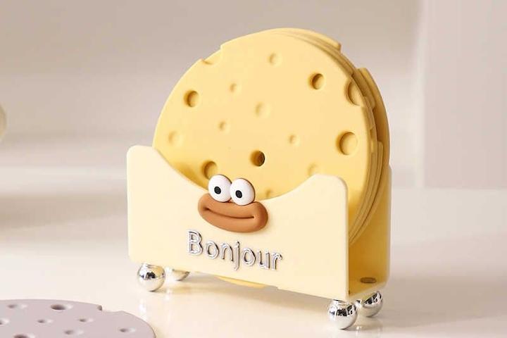 [해외] 감성 모던 Smile 실리콘 냄비받침 냄비받침대 집들이선물 6P 12colors