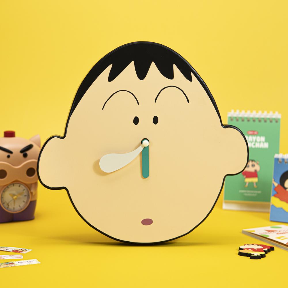 훌쩍 훌쩍 짱구 맹구 콧물 무소음 벽시계 벽걸이 시계 인테리어 시계 짱구 굿즈