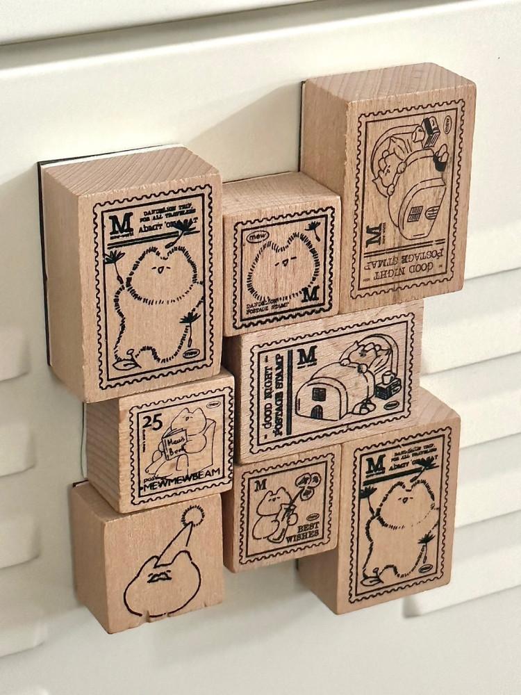 [Recycle][mewmewbeam] wood magnet (자석)