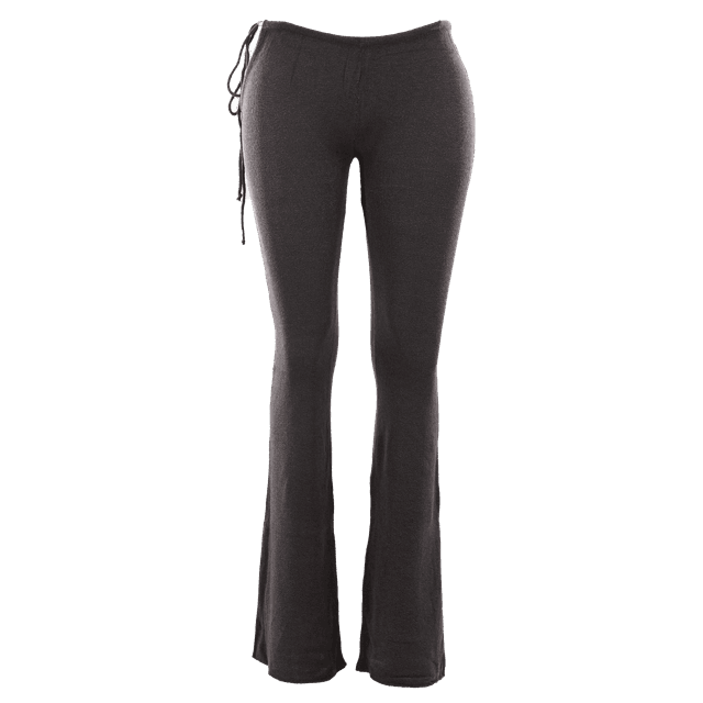 Knit Tie Side Flares Slate