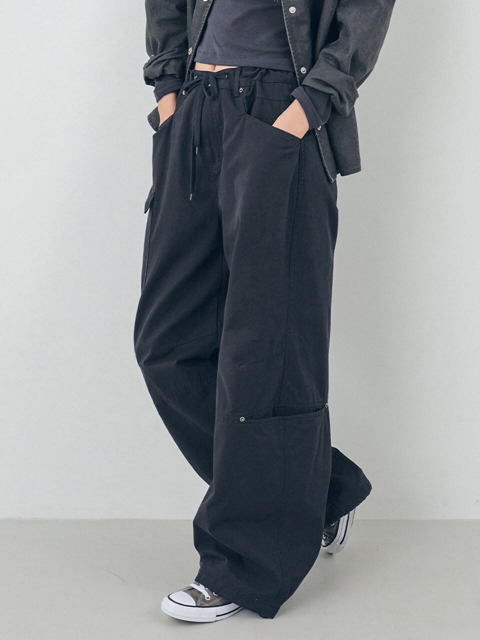유틸리티 와이드 팬츠_2COLORS