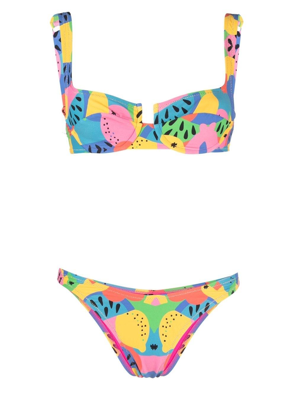 Brigette graphic-print bikini