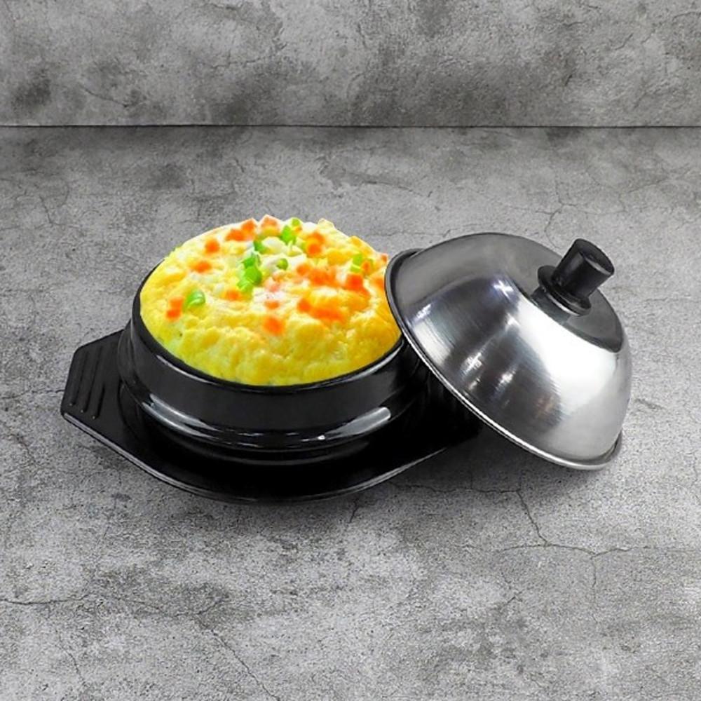 백종원 폭탄 계란찜기 스텐뚜껑+뚝배기+받침세트 2size