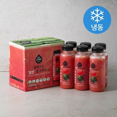 엘제이드 얼린 생 수박주스 6개입 (냉동), 1500ml, 1개