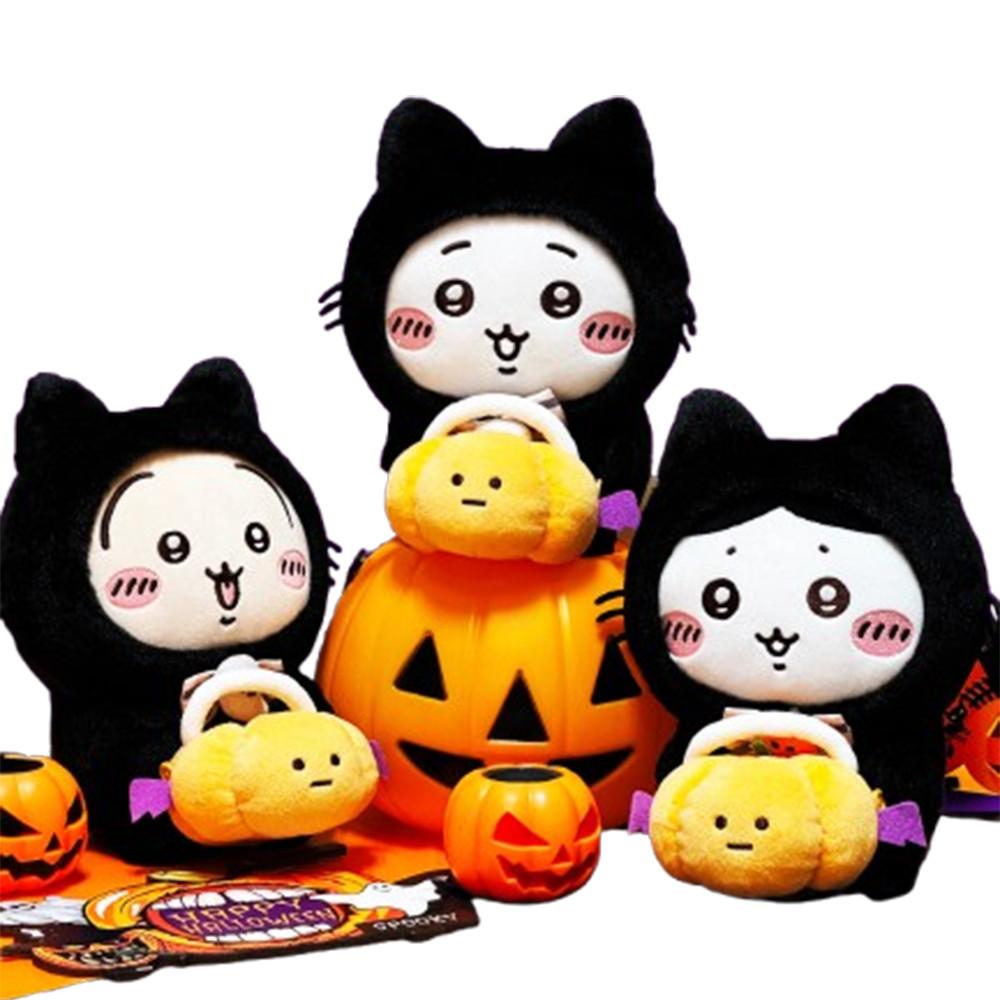 미니소 치이카와 콜라보 할로윈 한정 검은 고양이 누이 S 인형