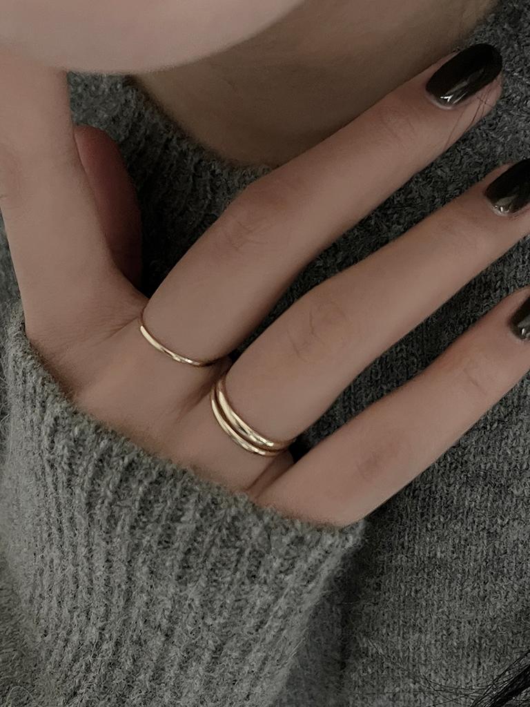 하프 라운드 반지 S